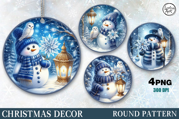 Christmas Decor | Cozy Snowman | PNG Sublimation