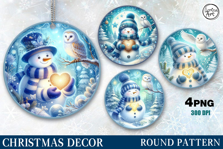 Christmas Decor | Cozy Snowman | PNG Sublimation