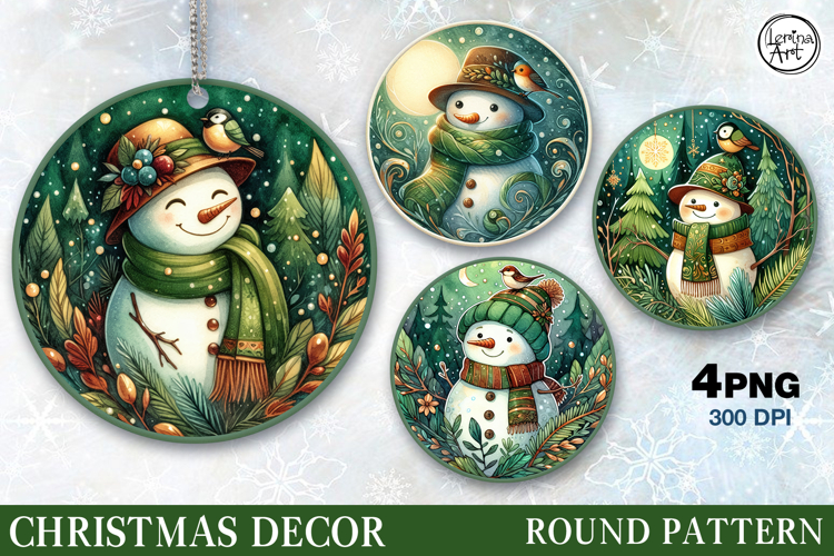 Christmas Decor | Cute Snowman | PNG Sublimation