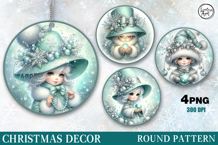 Christmas Decor | Cute Santa girl| PNG Sublimation