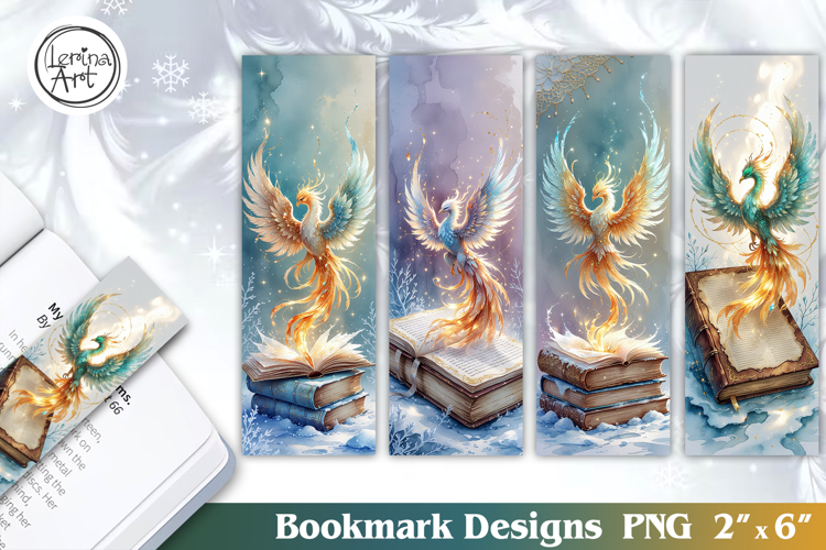 Phoenix Printable Bookmark 4 PNG
