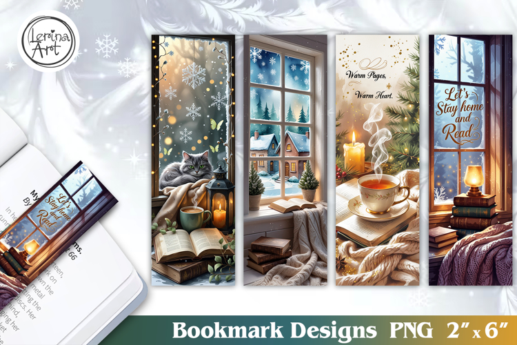 Cozy Christmas Printable Bookmark 4 PNG