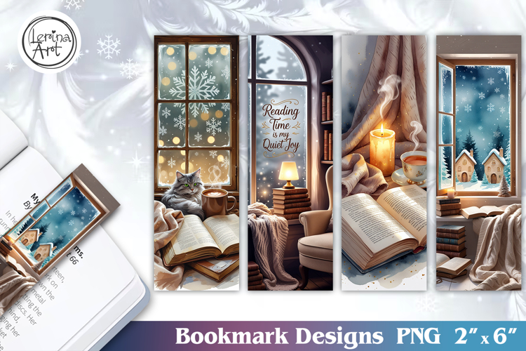Cozy Christmas Printable Bookmark 4 PNG