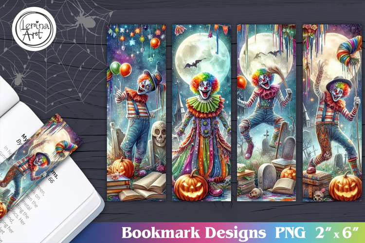 Whimsical Halloween Printable Bookmark 4 PNG