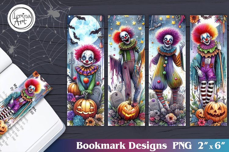 Whimsical Halloween Printable Bookmark 4 PNG
