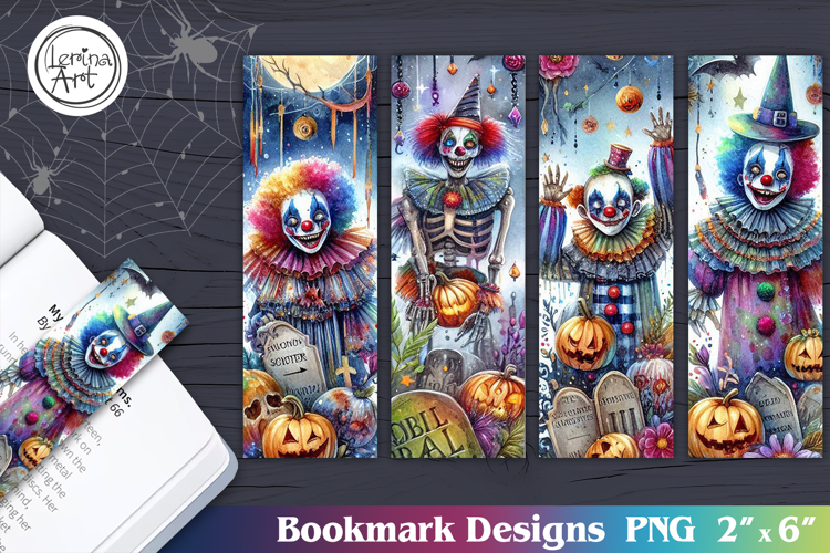 Whimsical Halloween Printable Bookmark 4 PNG