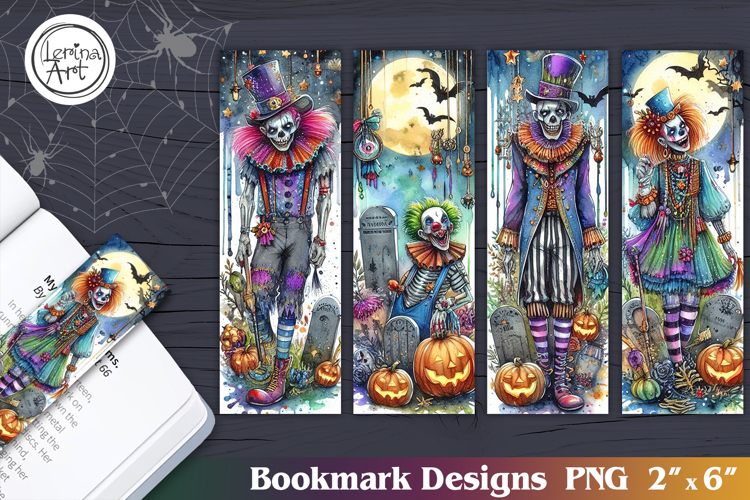 Whimsical Halloween Printable Bookmark 4 PNG