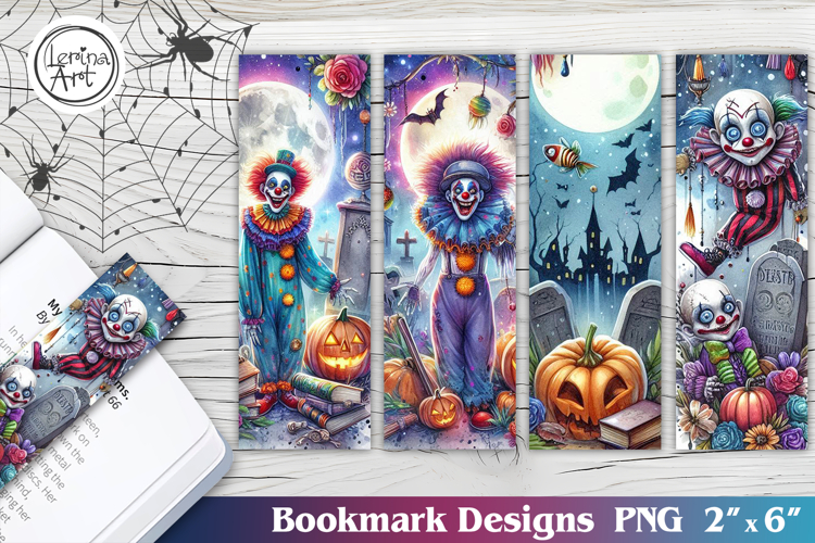 Whimsical Halloween Printable Bookmark 4 PNG