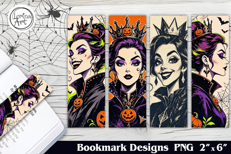 Whimsical Witch Printable Bookmark 4 PNG