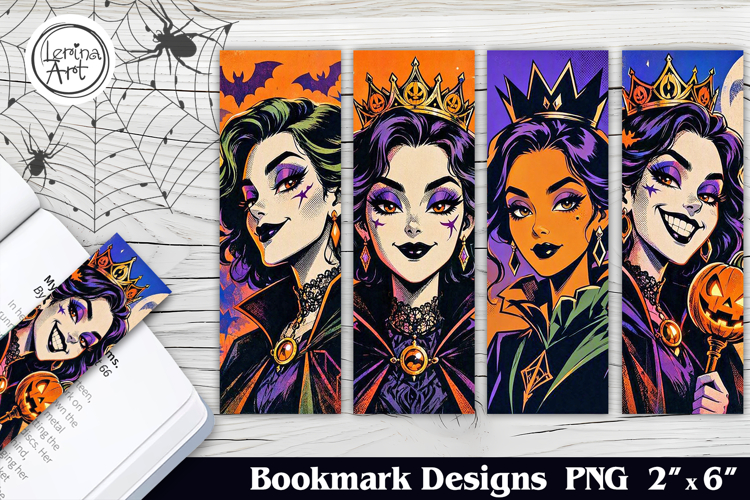 Whimsical Witch Printable Bookmark 4 PNG