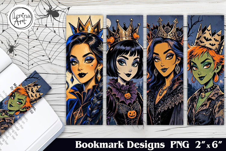Whimsical Witch Printable Bookmark 4 PNG