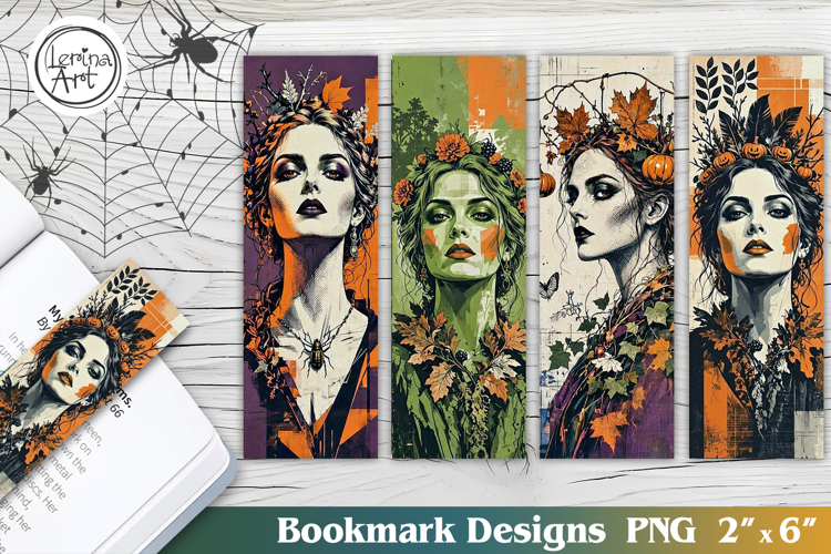 Forest Witch Printable Bookmark 4 PNG