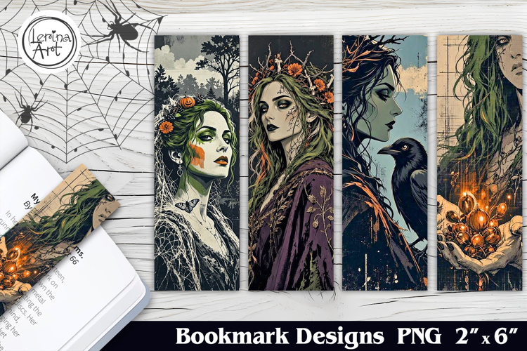 Forest Witch Printable Bookmark 4 PNG