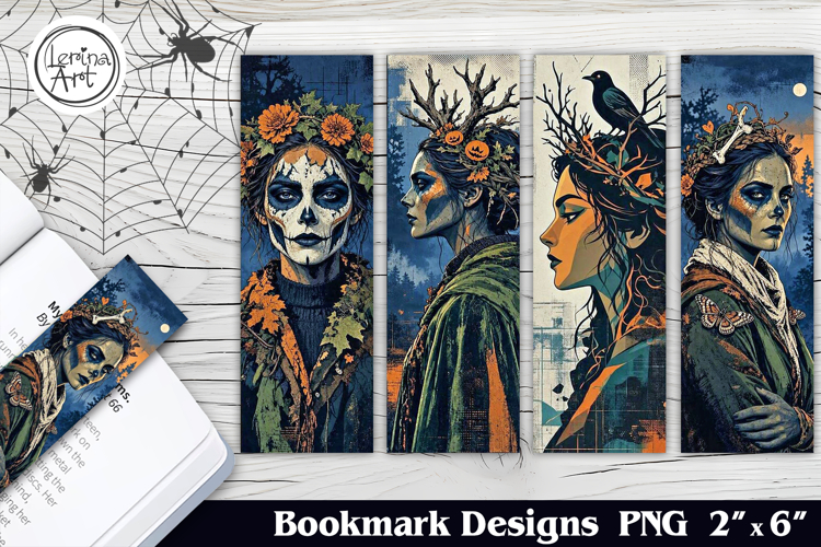 Forest Witch Printable Bookmark 4 PNG