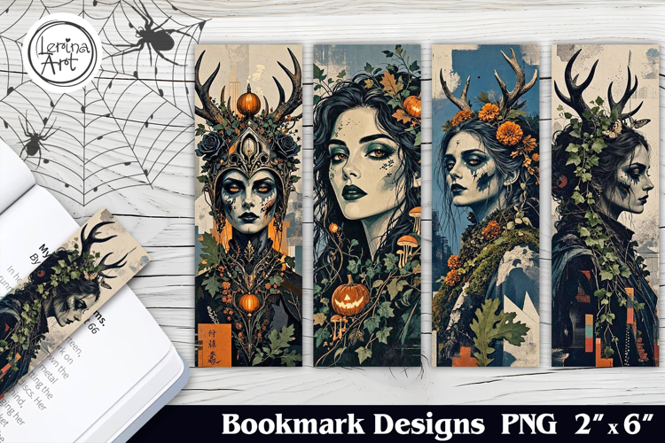 Forest Witch Printable Bookmark 4 PNG