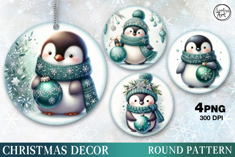 Christmas Decor | Cozy Bird | Cozy Penguin | PNG Sublimation
