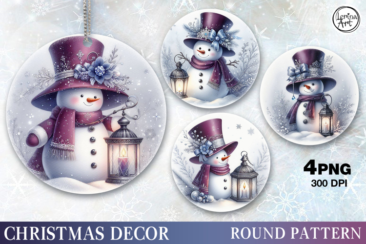 Christmas Decor | Cozy Snowman | PNG Sublimation