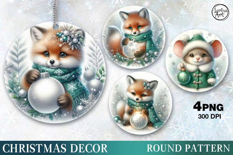 Christmas Decor | Cozy Fox | PNG Sublimation