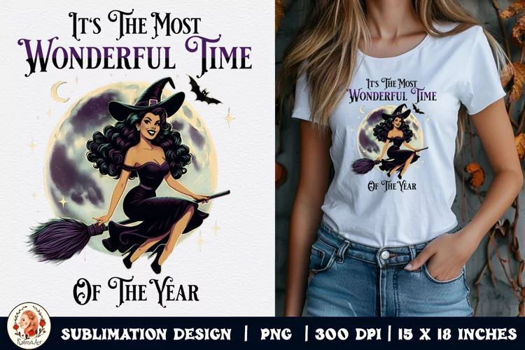 Halloween Witch Sublimation,Retro Halloween,Witch Sublimatio