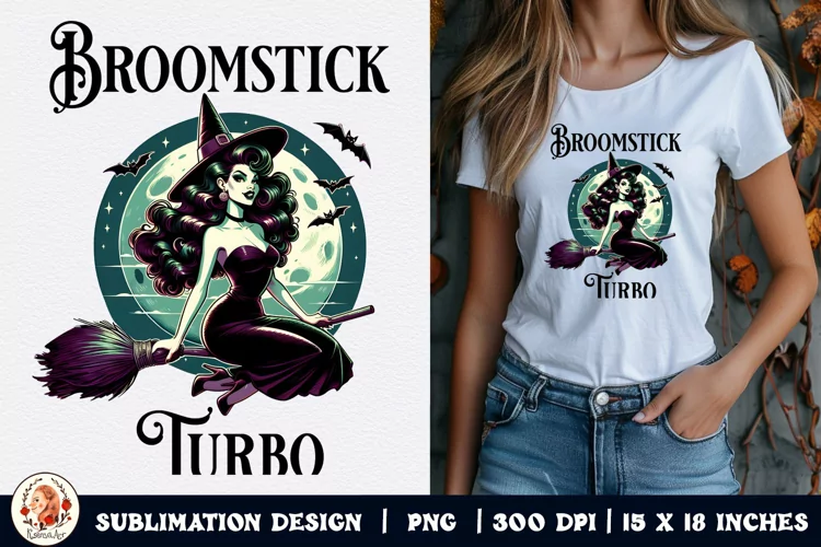 Halloween Witch Sublimation,Retro Halloween,Witch Sublimatio