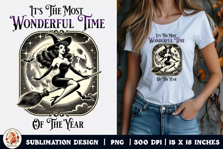 Halloween Witch Sublimation,Retro Halloween,Witch Sublimatio