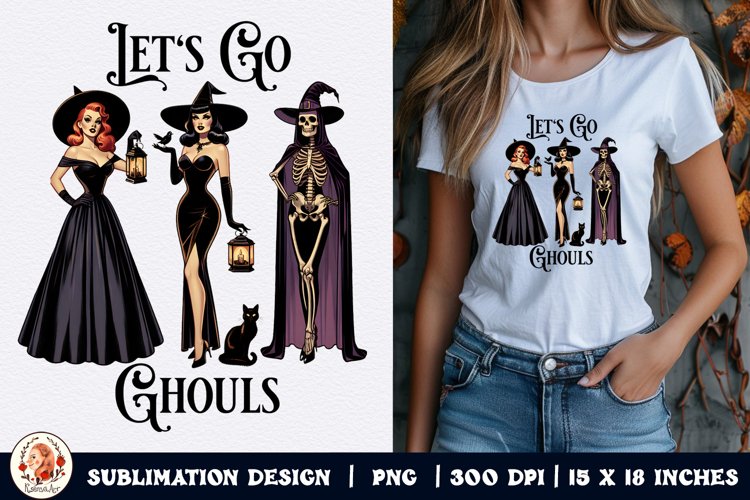 Halloween Witch Sublimation,Retro Halloween,Witch Sublimatio