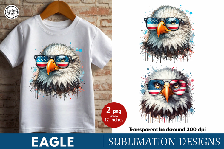 4th of July Eagle sublimation print design PNG