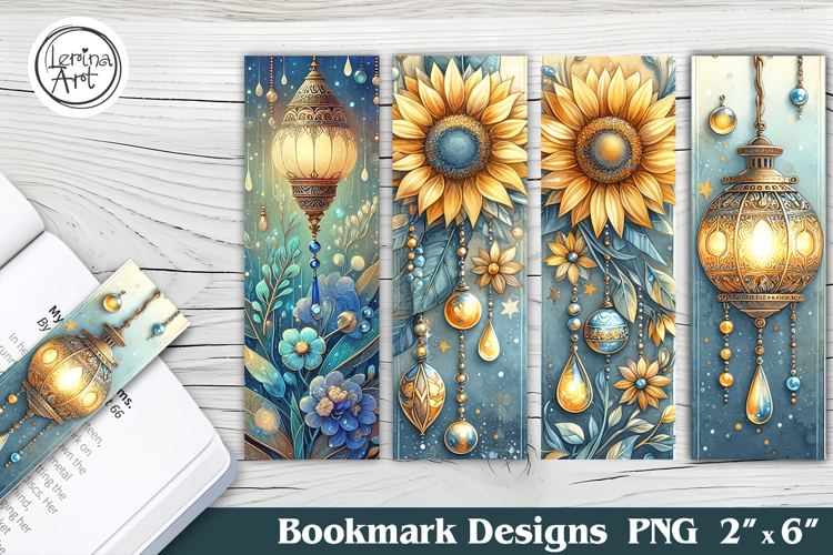 Sunflower Printable Bookmark 4 PNG