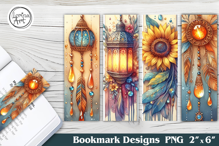 Sunflower Printable Bookmark 4 PNG