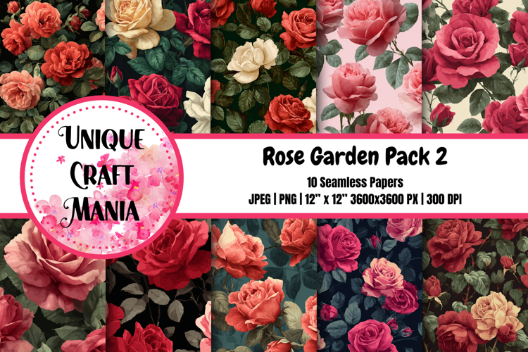 Rose Garden Seamless Pattern