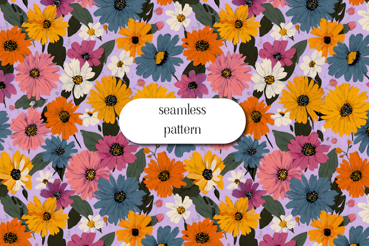 Floral Seamless Pattern Image 11