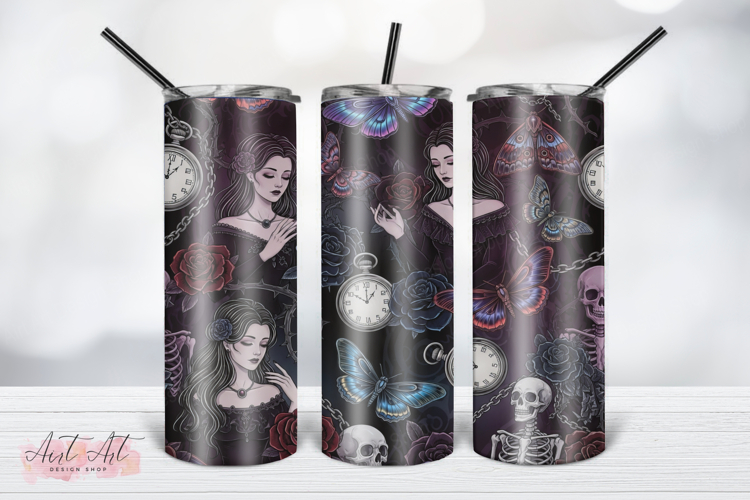 Gothic Victorian Woman Tumbler Wrap