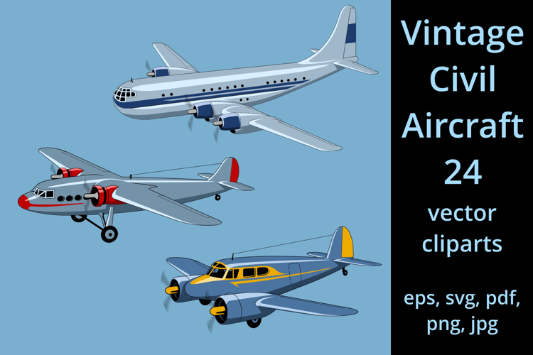 Vintage Civil Aircrafts Bundle