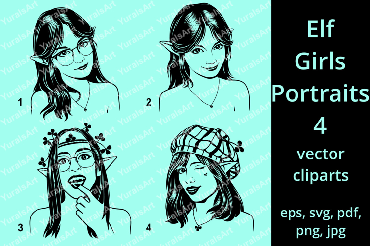 Pretty Elf Girls Portraits