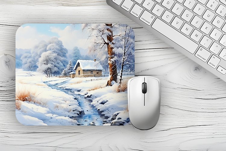 Christmas Mousepad PNG, Christmas Mousepad sublimation example image 1