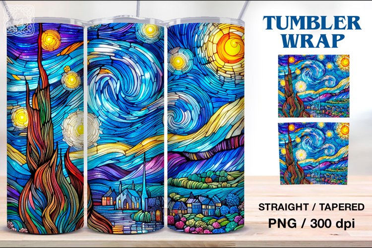 Stained Glass Tumbler, 20 oz Tumbler Wrap