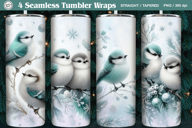 4Christmas Seamless Tumbler Wrap 20 oz