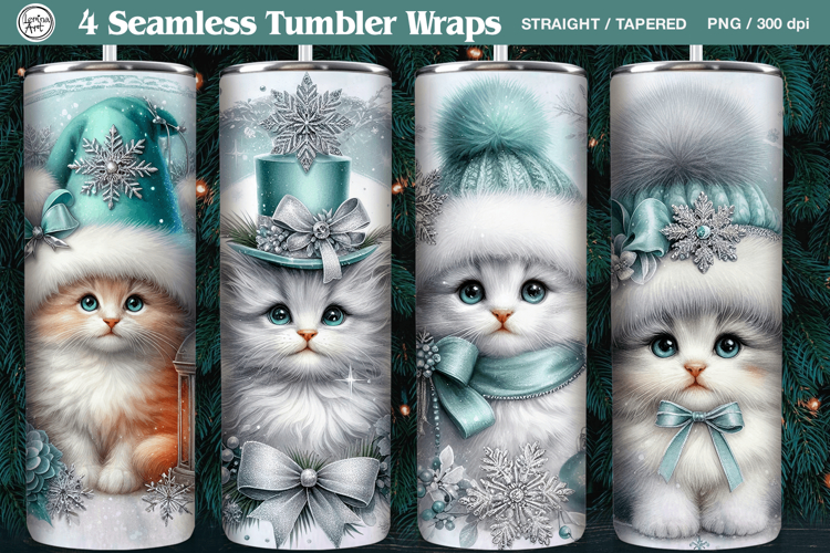 4Christmas Seamless Tumbler Wrap 20 oz