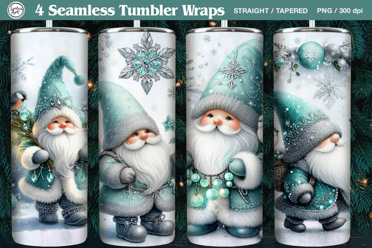 4Christmas Seamless Tumbler Wrap 20 oz