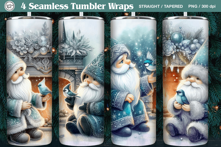 4Christmas Seamless Tumbler Wrap 20 oz