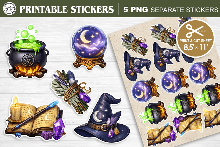 Magic. Print & Cut Stickers PNG