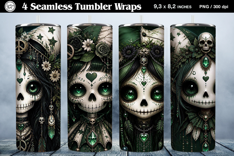Halloween Sublimation Tumbler Designs Image 4
