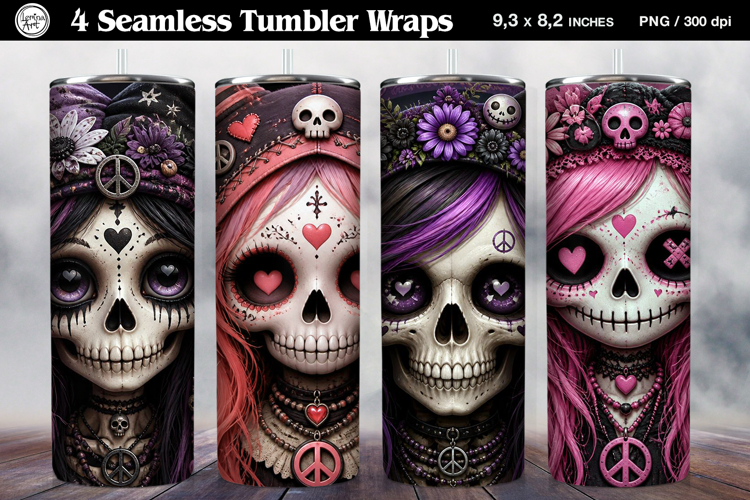 Halloween Sublimation Tumbler Designs Image 3