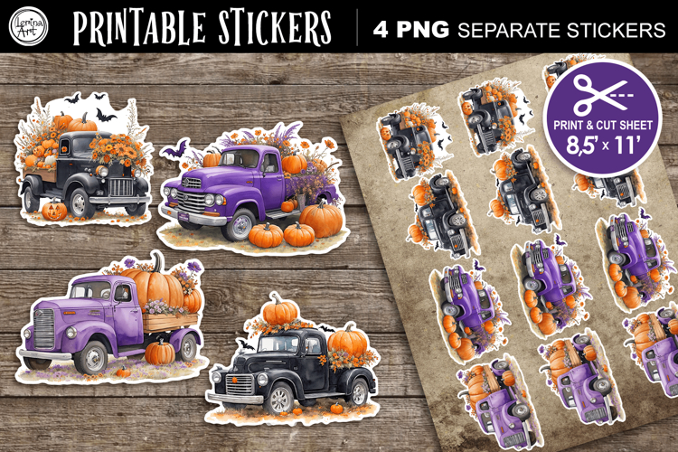 Halloween Stickers design PNG