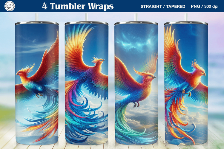 Phoenix Tumbler Sublimation, 20 oz Tumbler Wrap