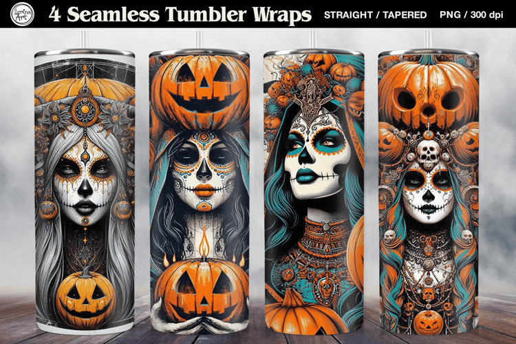 Halloween Sublimation Tumbler Designs Image 3