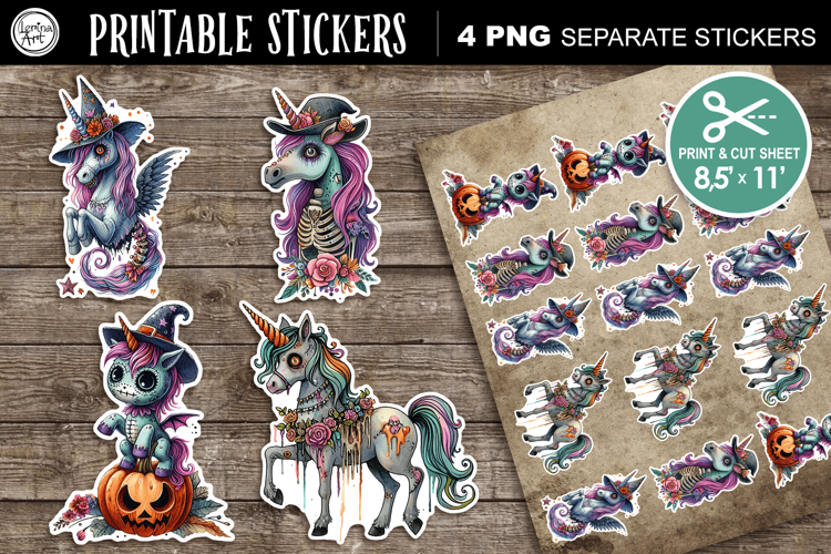 Halloween Stickers design PNG