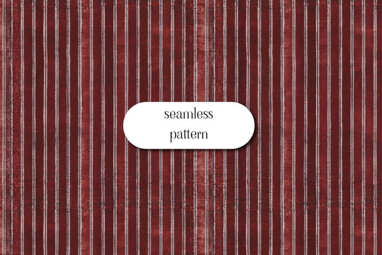 Vintage Burgundy Red Stripes Seamless Pattern example image 1
