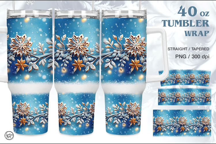 Cristmas Tumbler Sublimation, 40 oz Tumbler Wrap