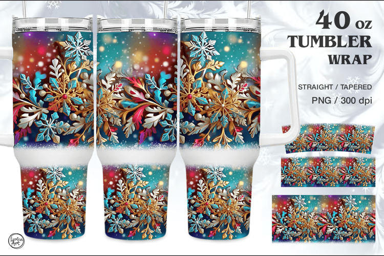 Cristmas Tumbler Sublimation, 40 oz Tumbler Wrap